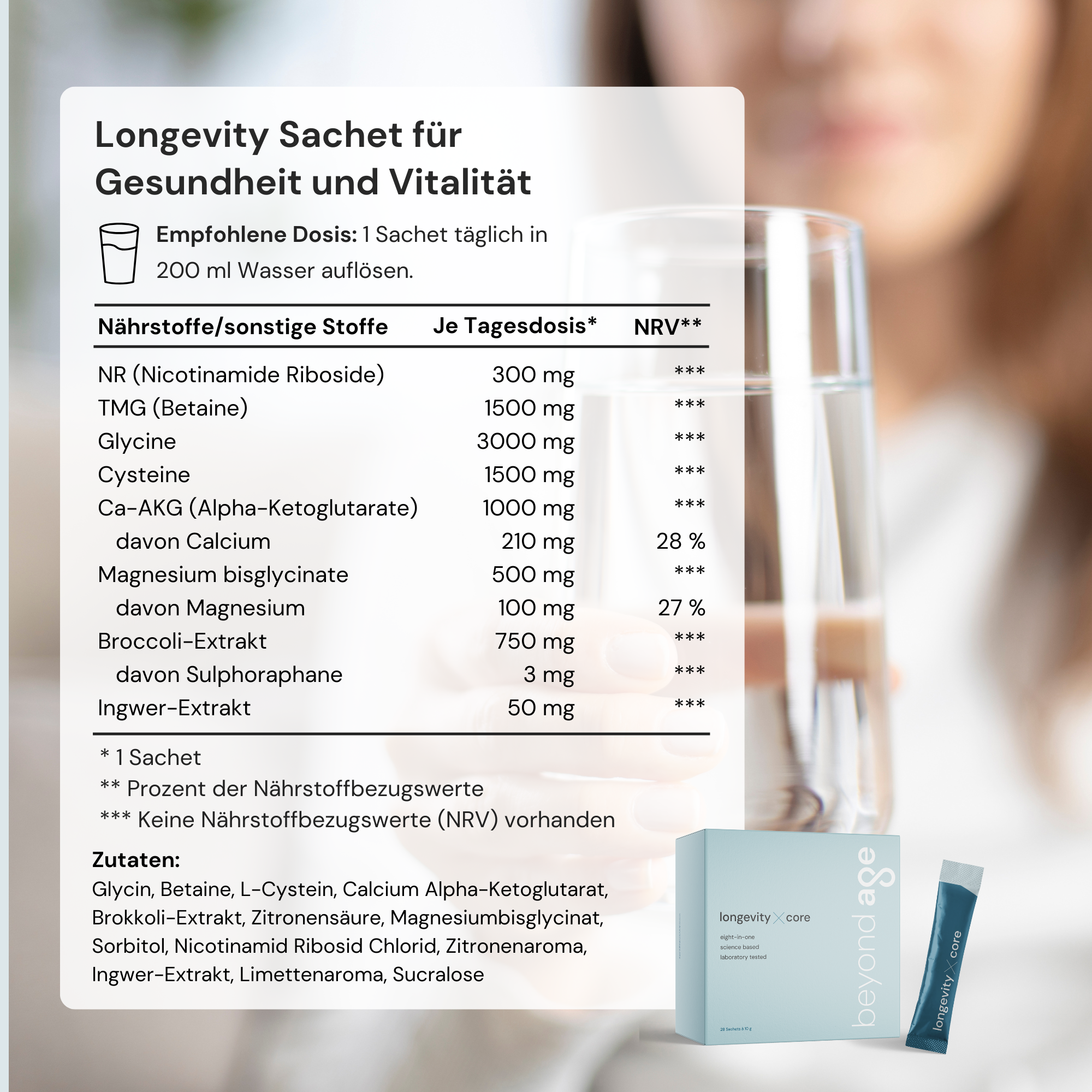 Longevity X Core | Daily Vitality Boost